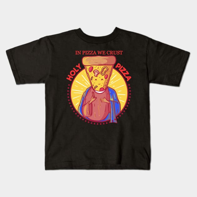 Pizza Jesus Kids T-Shirt by G4M3RS